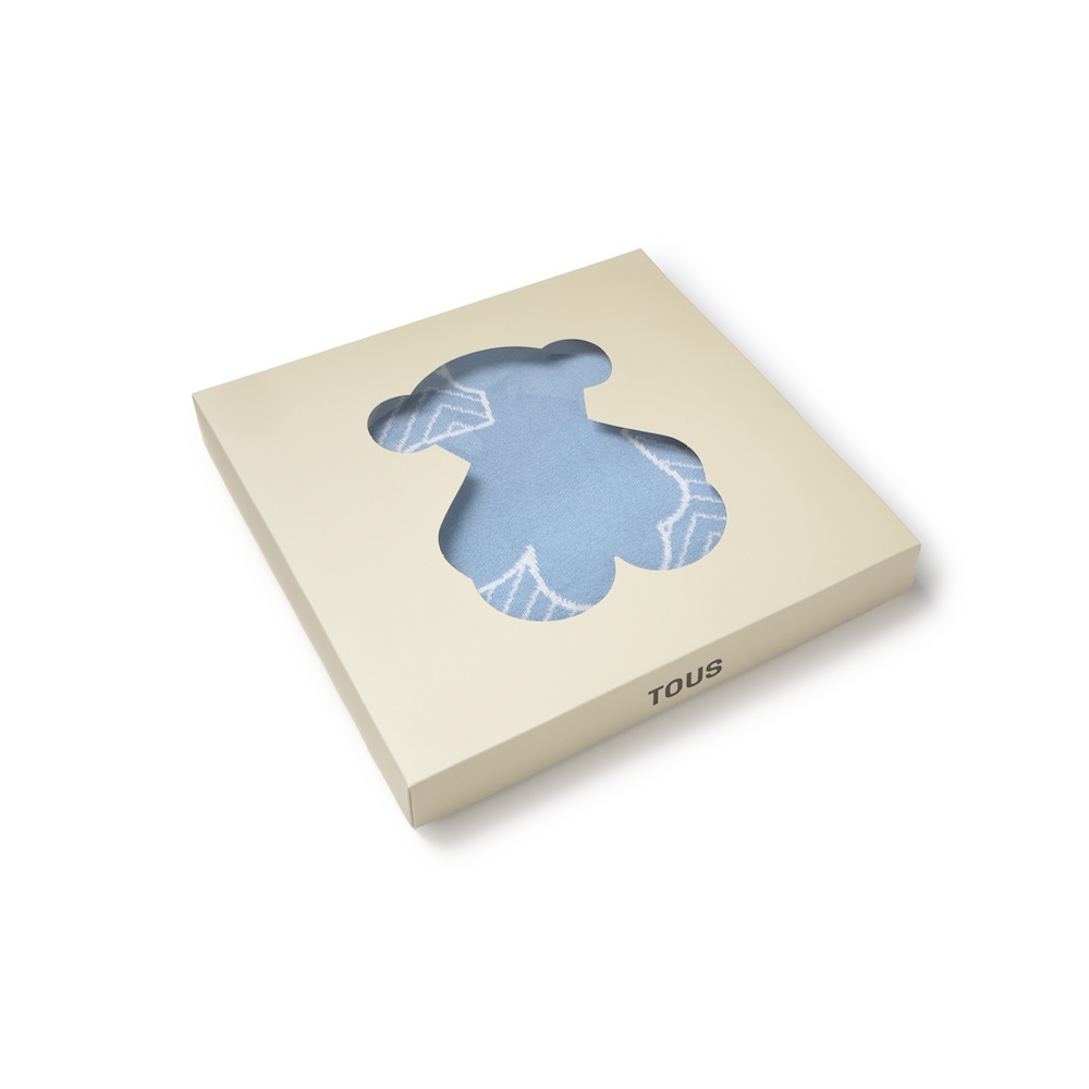 Manta de beb&eacute; reversible Nilo celeste