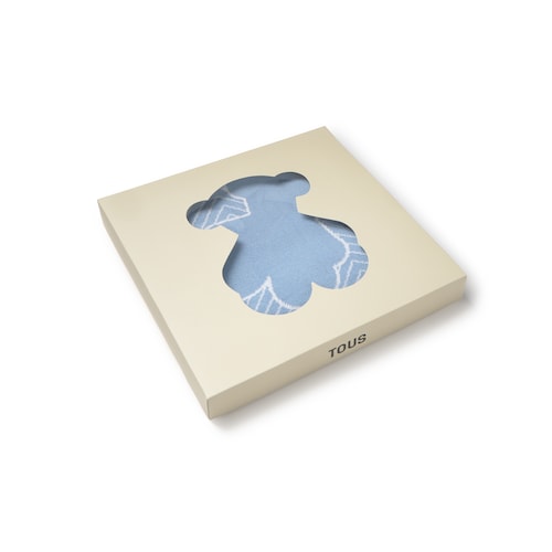 Manta de beb&eacute; reversible Nilo celeste