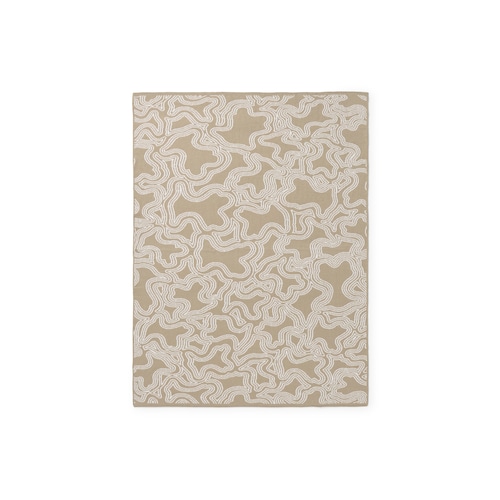 Manta de beb&eacute; reversible Nilo beige