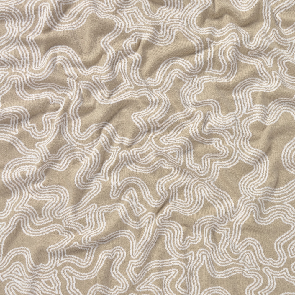 Beige Nilo reversible baby blanket