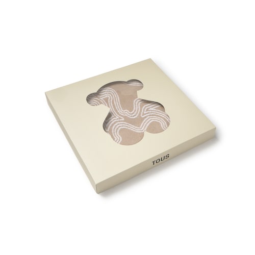 Manta de beb&eacute; reversible Nilo beige