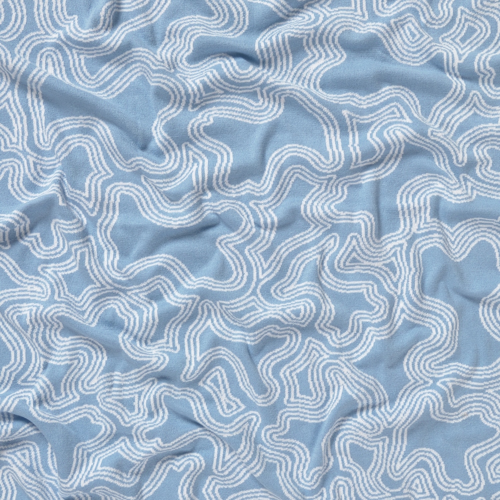 Manta de beb&eacute; revers&iacute;vel Nilo azul-celeste