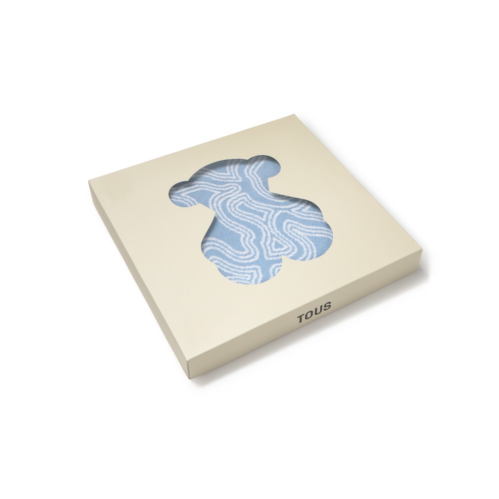 Manta de beb&eacute; revers&iacute;vel Nilo azul-celeste