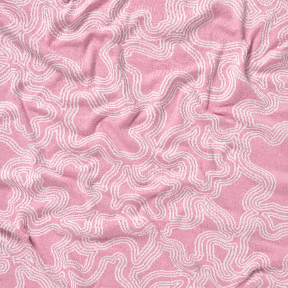 Pink Nilo reversible baby blanket