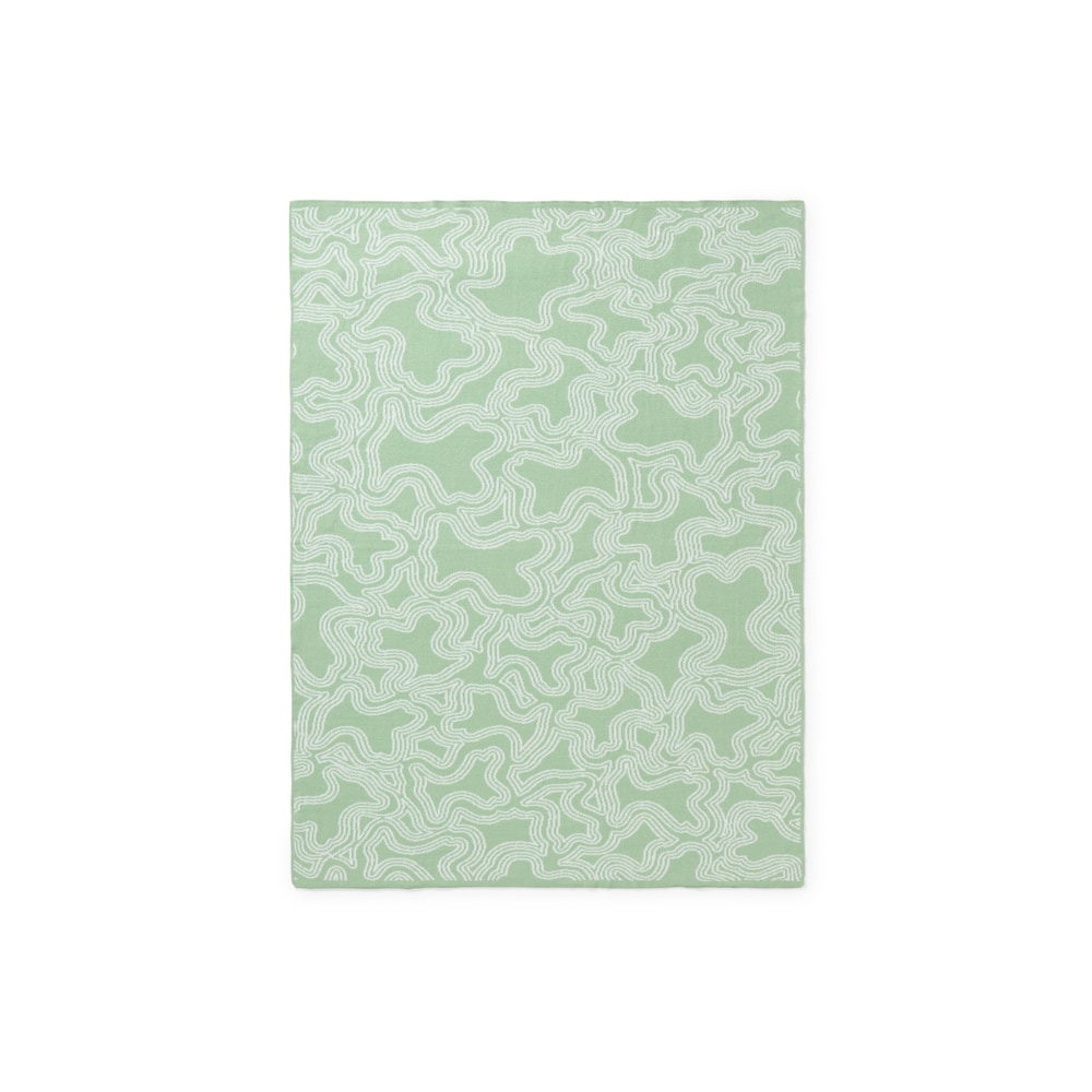 Green Nilo reversible baby blanket