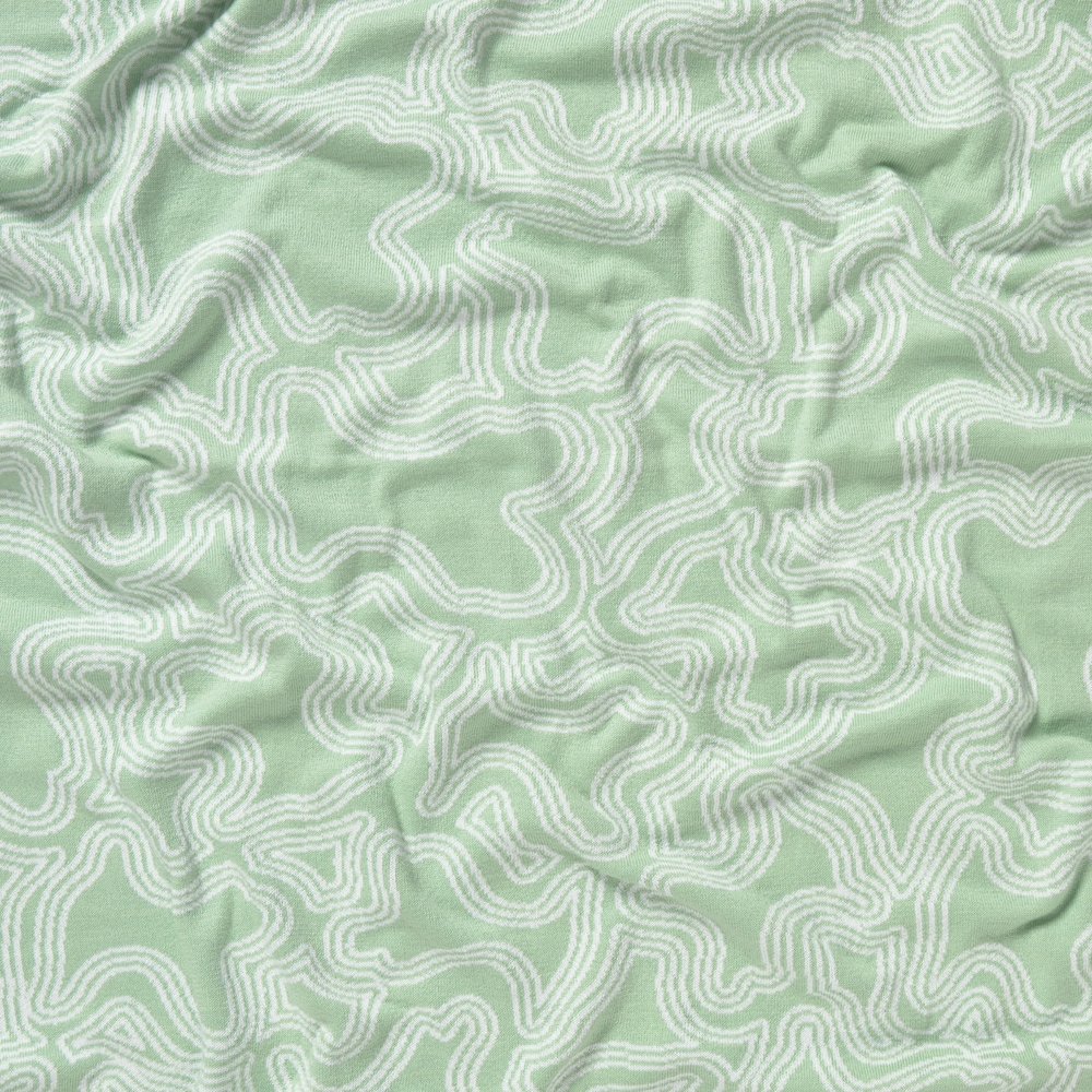 Green Nilo reversible baby blanket