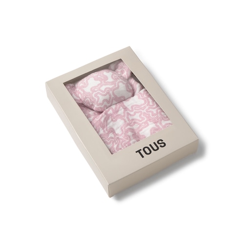 Pink Kaos baby comforter