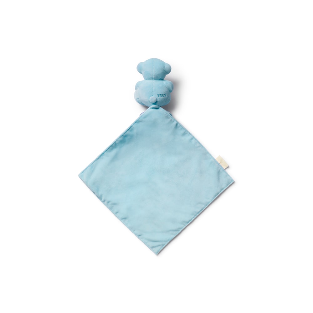 Light blue TBear baby comfort blanket