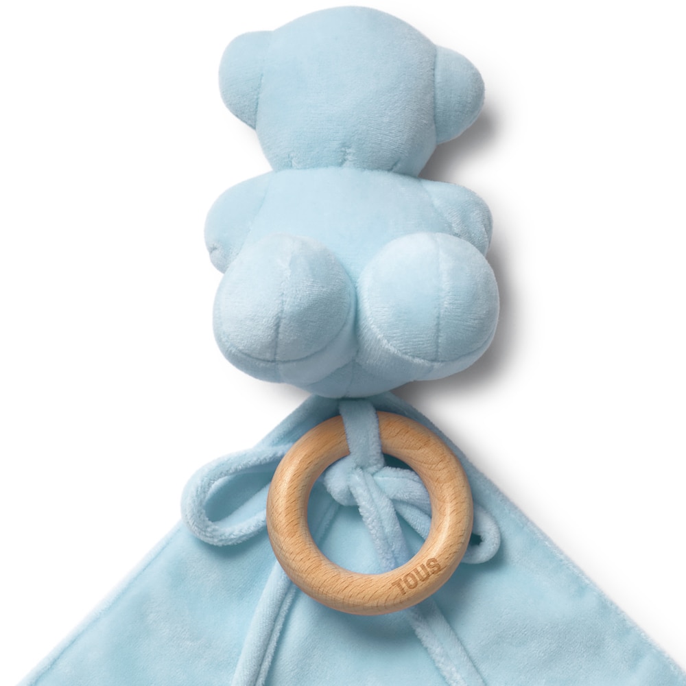 Light blue TBear baby comfort blanket
