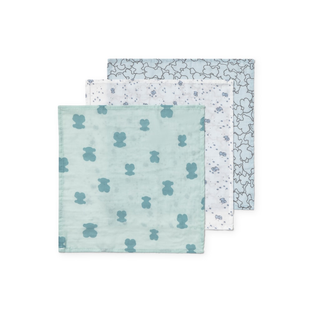 Muselina pack de 3 MMuse celeste