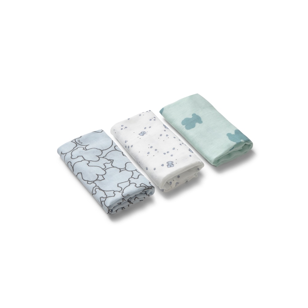 Muselina pack de 3 MMuse celeste