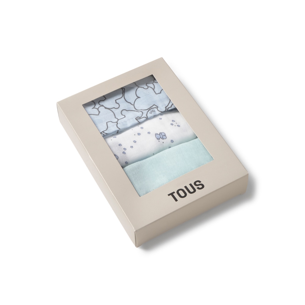 Muselina pack de 3 MMuse celeste