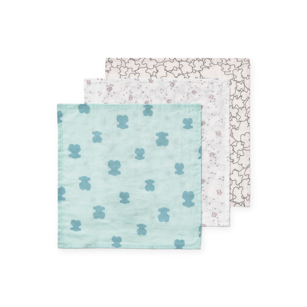 Pink MMuse pack of 3 baby muslins