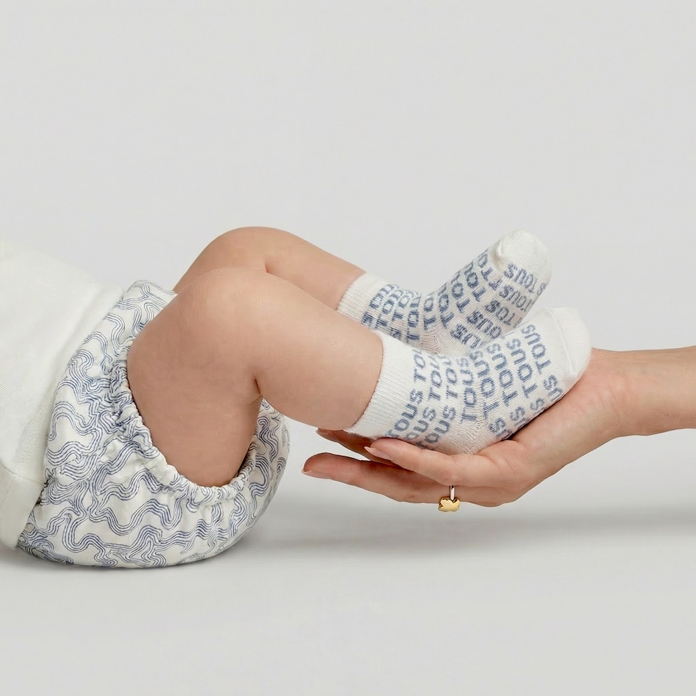 Light blue SSocks pack of 2 baby socks