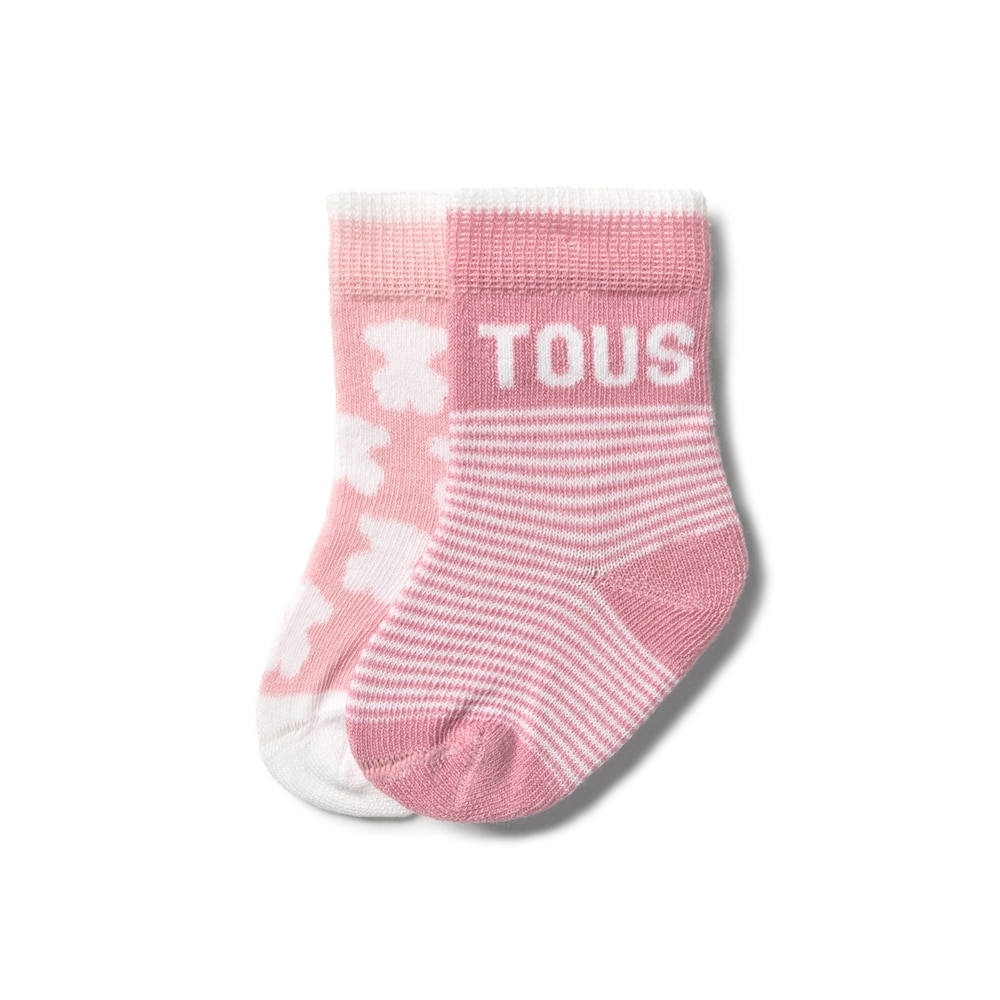 Pink SSocks pack of 2 baby socks