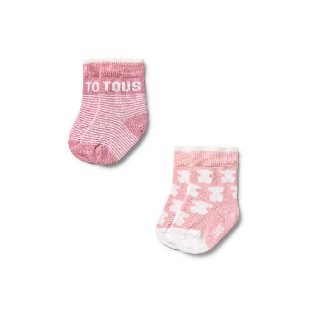 Pink SSocks pack of 2 baby socks