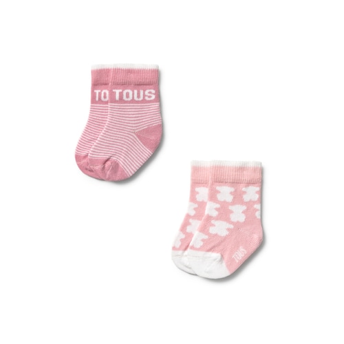 Pink SSocks pack of 2 baby socks