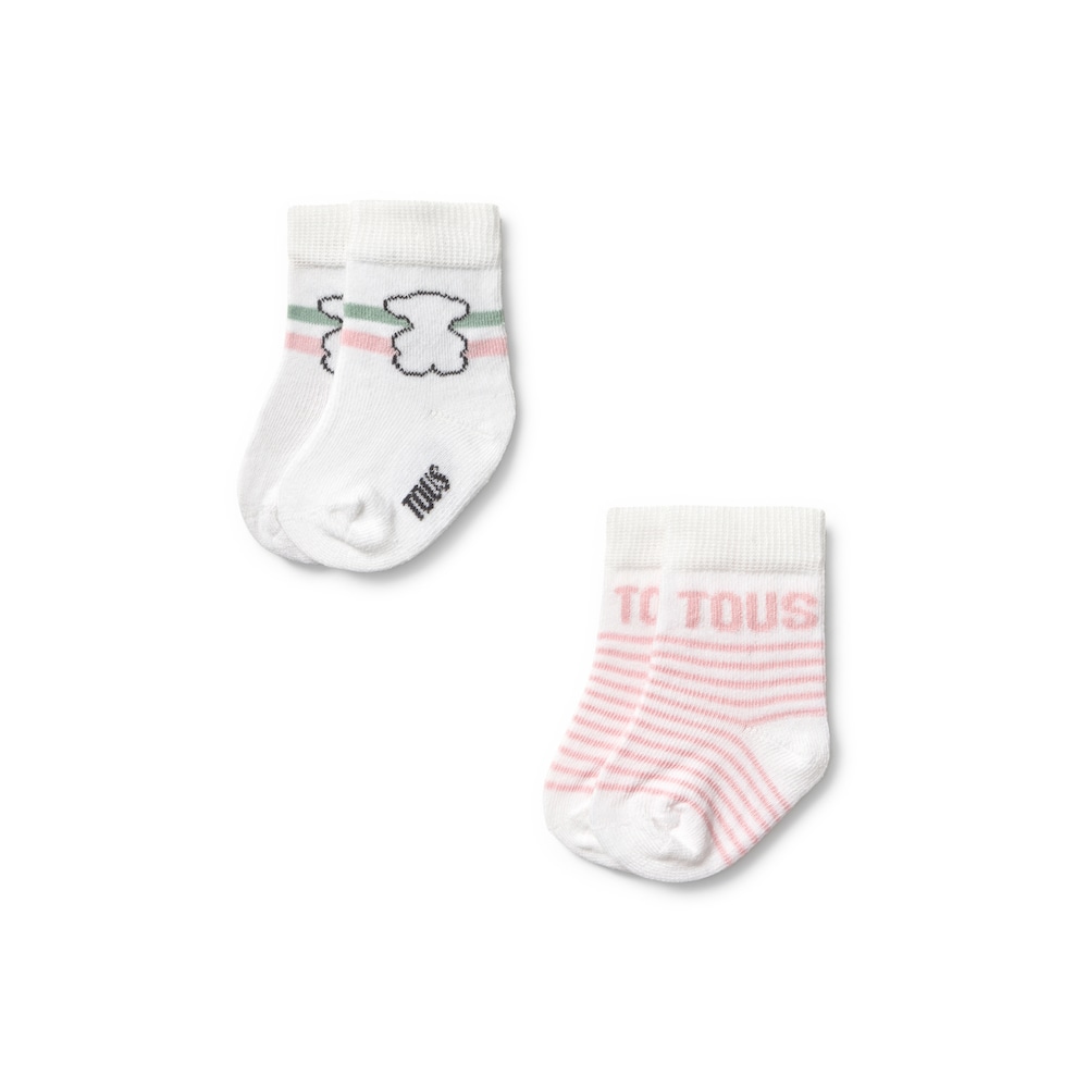 Pink SSocks pack of 2 baby socks