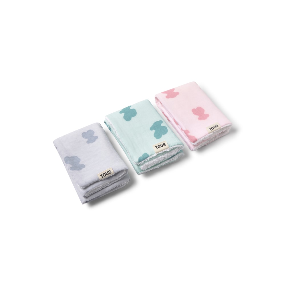 Pink HFluffy baby mini towels