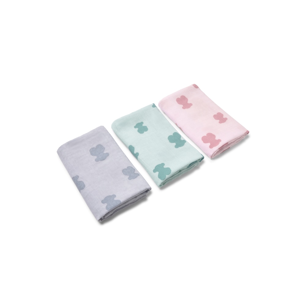 Mini muselinas de beb&eacute; HFluffy rosa