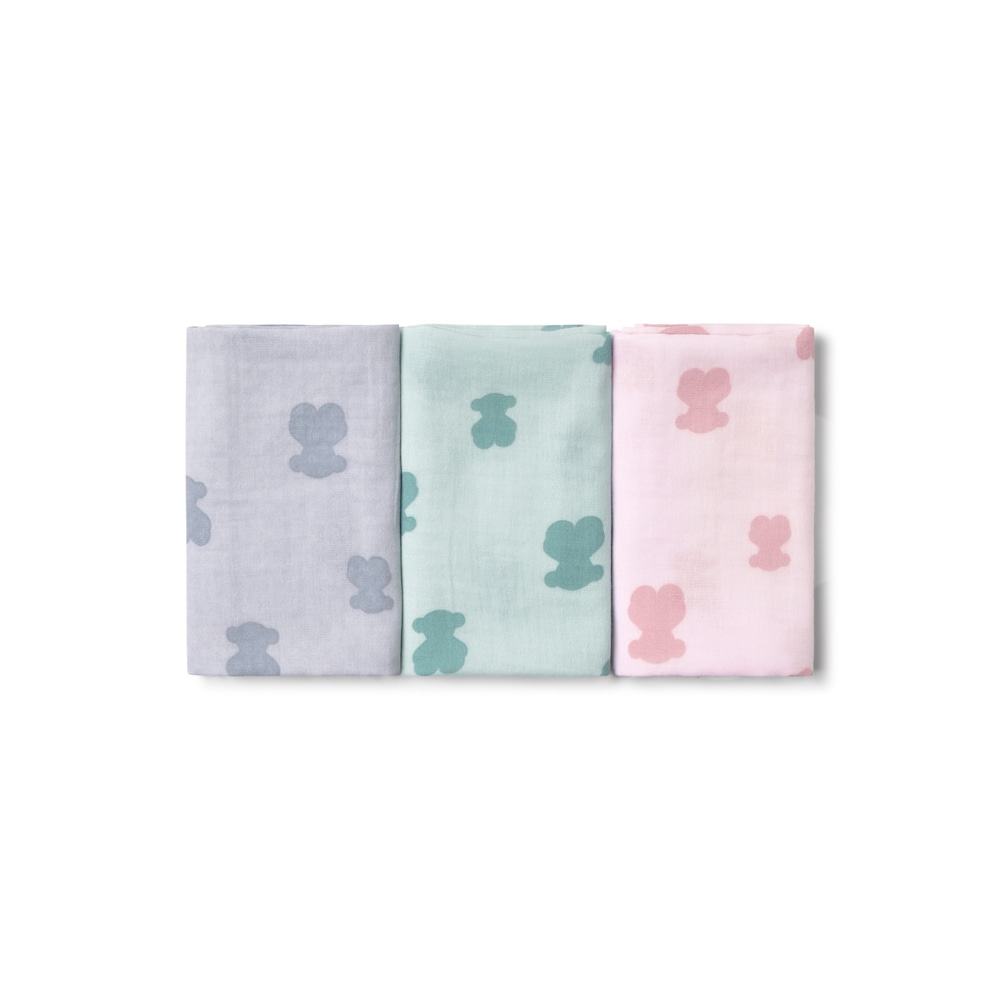 Mini muselinas de beb&eacute; HFluffy rosa