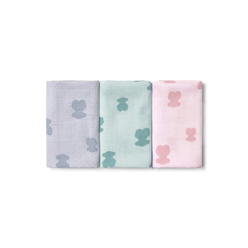 Pink HFluffy baby mini muslins