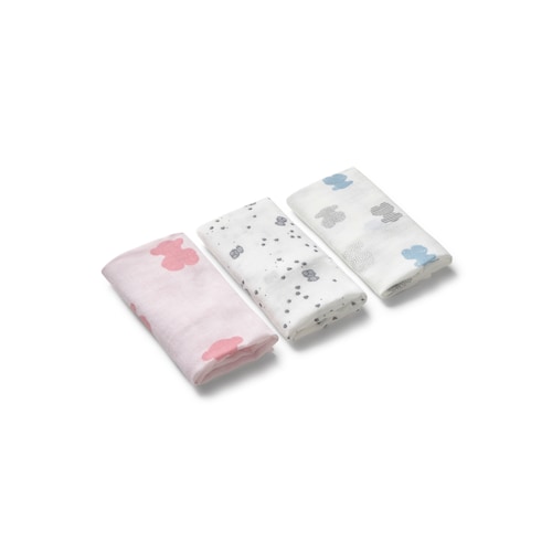 Muselina pack de 3 MMuse rosa