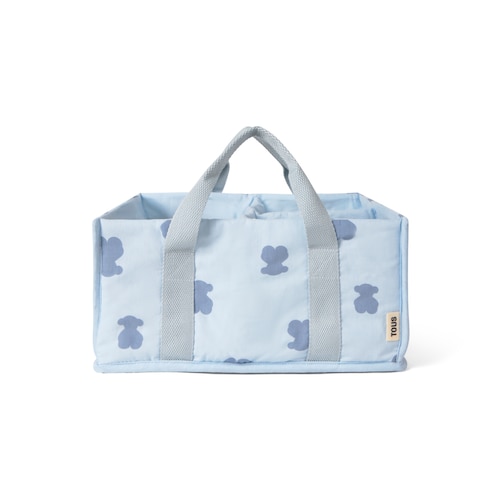 Organizador de mesa con asas HFluffy celeste