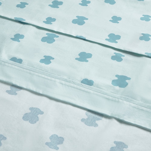 Mist HFluffy baby minicot sheet set
