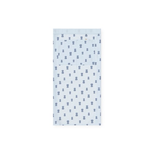 Light blue HFluffy baby minicot sheet set