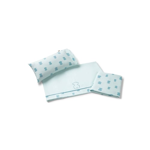 Mist HFluffy baby cot bed sheet set