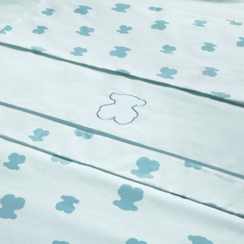 Mist HFluffy baby cot bed sheet set