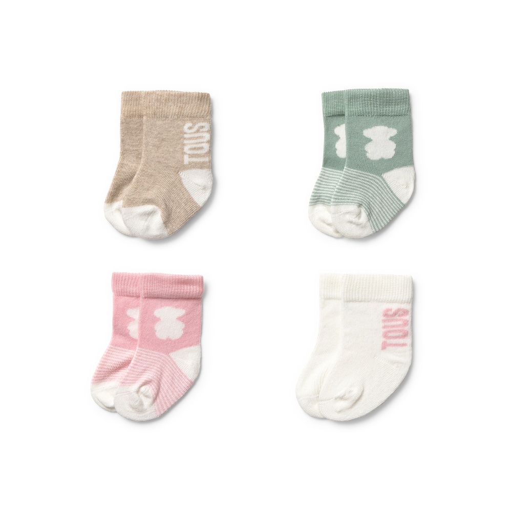Pink SSocks pack of 4 baby socks
