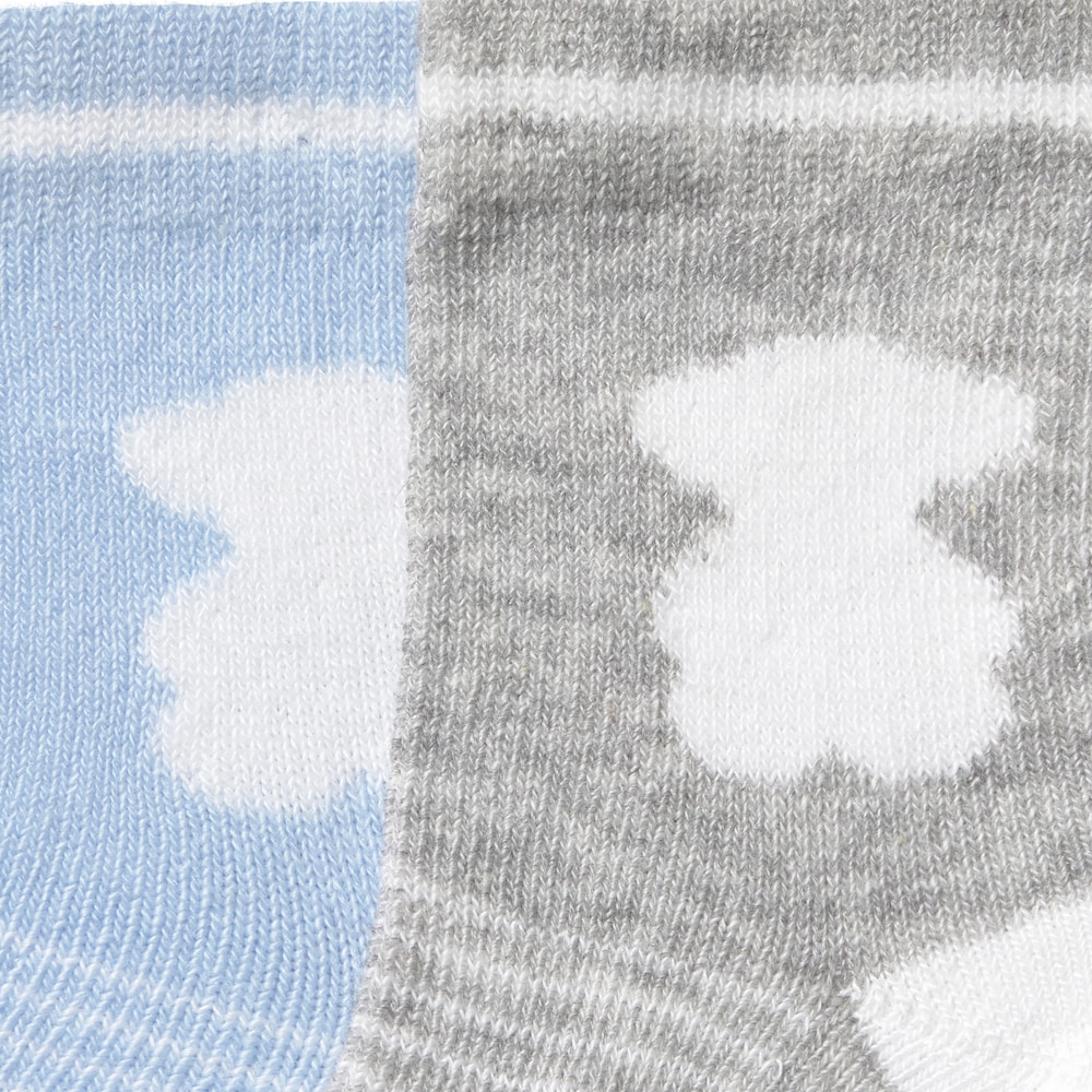 Light blue SSocks pack of 2 baby socks