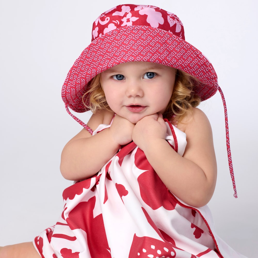 Pink Flower baby microfibre beach towel