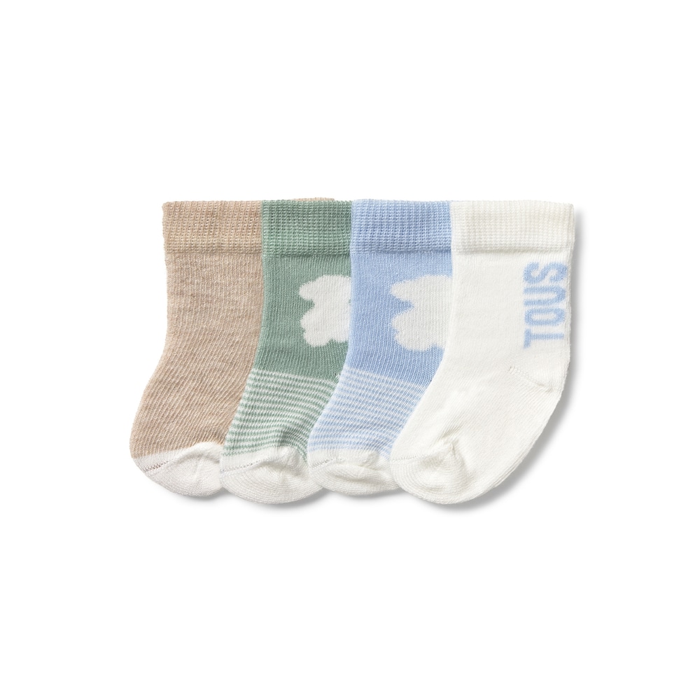 Light blue SSocks pack of 4 baby socks