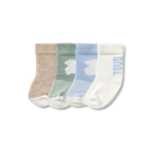 Light blue SSocks pack of 4 baby socks