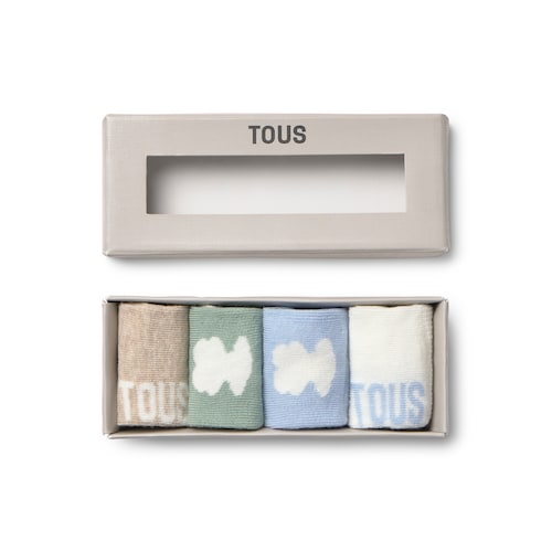 Light blue SSocks pack of 4 baby socks