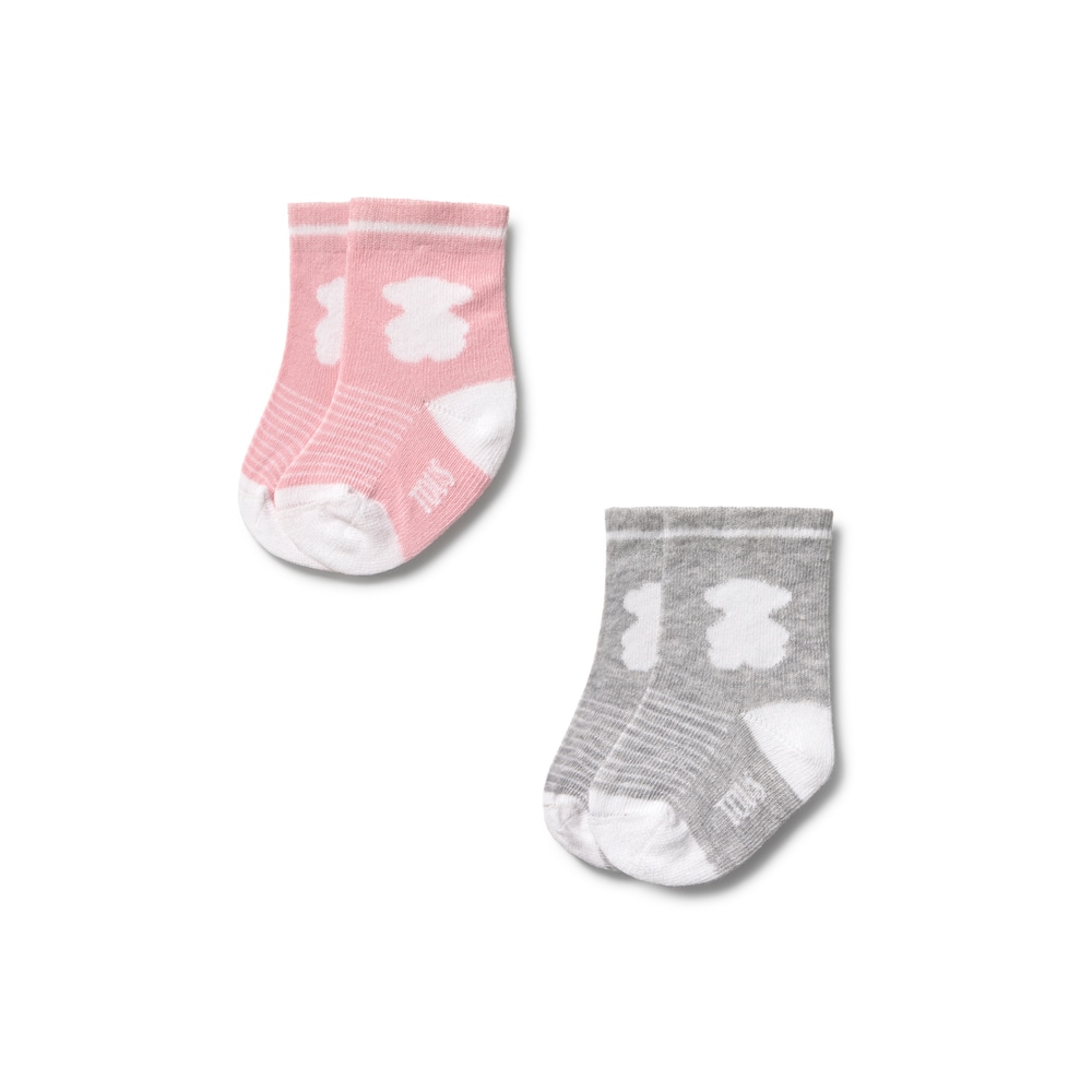 Pink SSocks pack of 2 baby socks