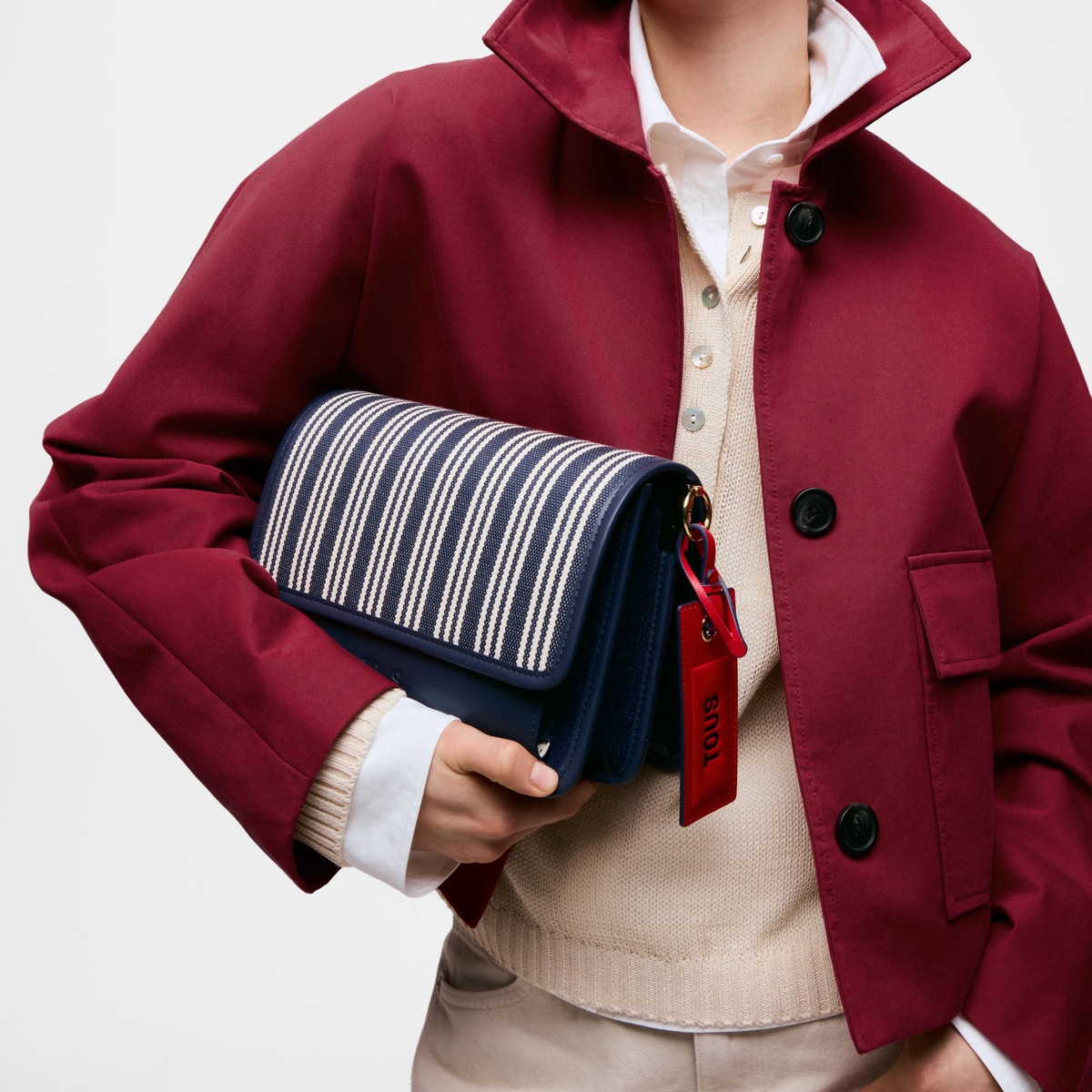 Tous - Bandolera Mediana Azul Marino Audree Canvas - Azul Marino