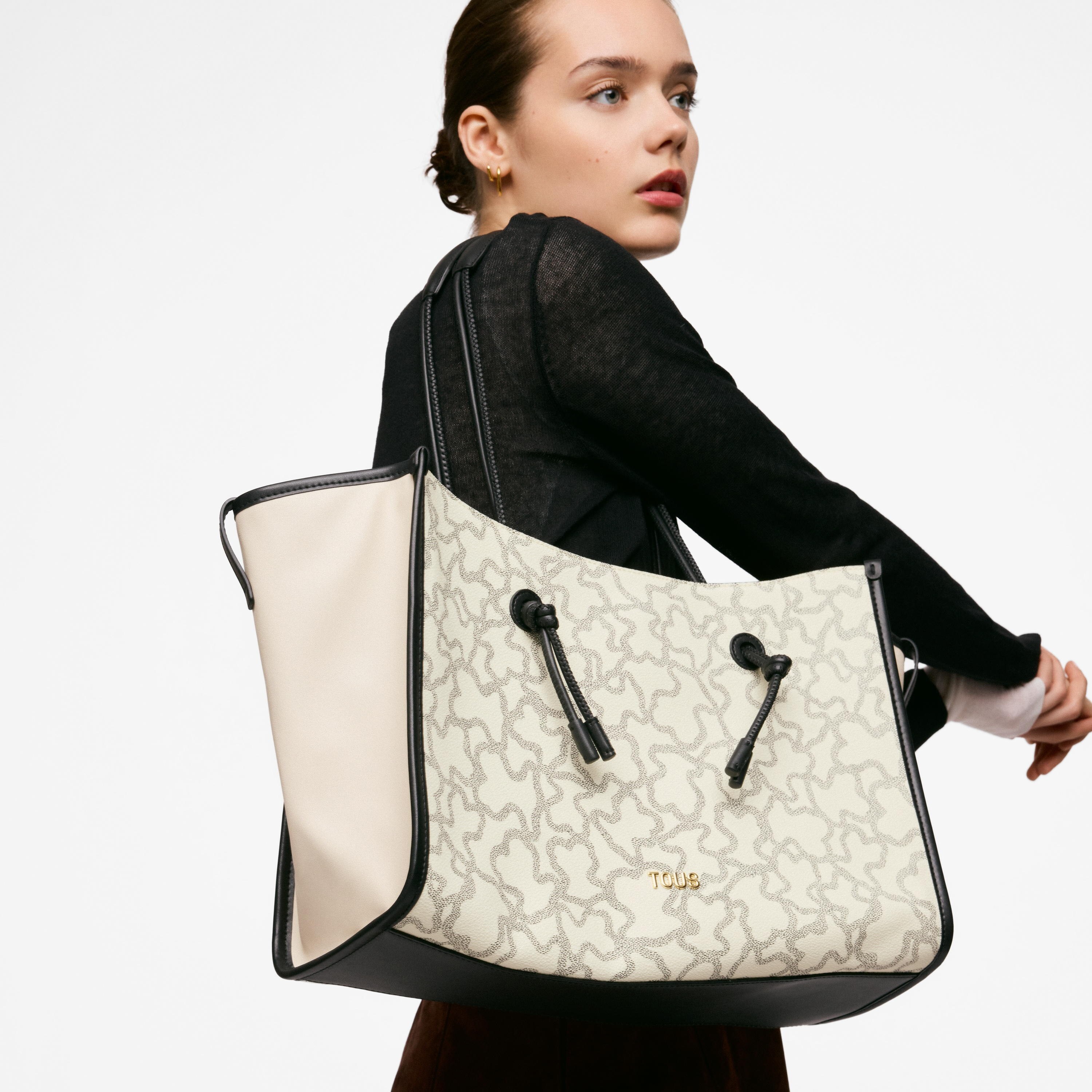Large beige Shopping bag TOUS Kaos Icon