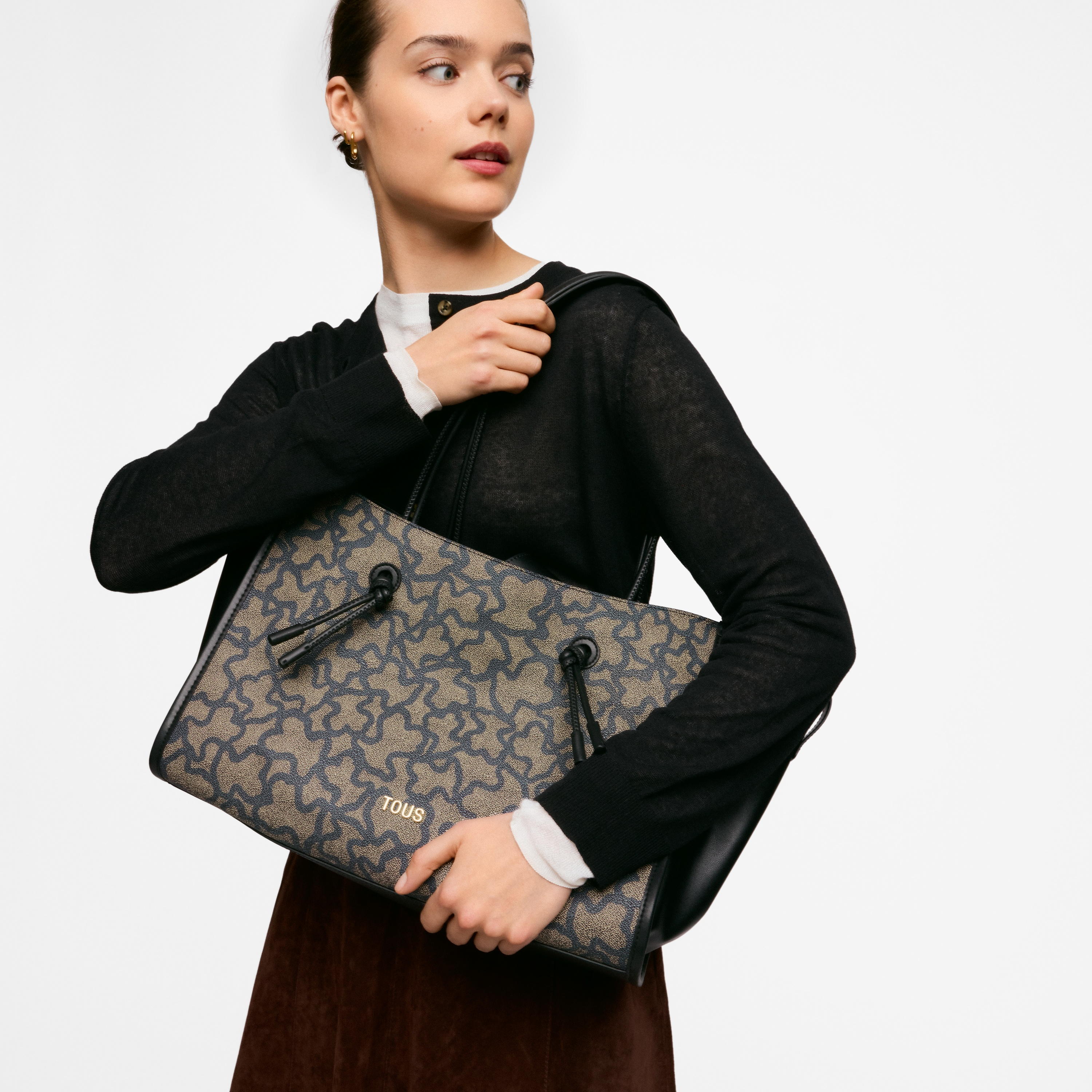 Large brown Shopping bag TOUS Kaos Icon