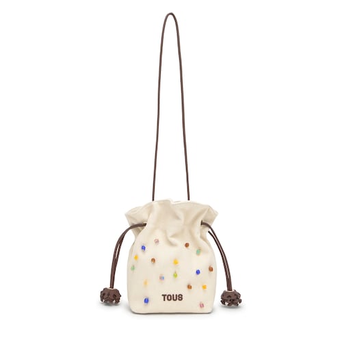 Bombonera peque&ntilde;a beige TOUS Heritage