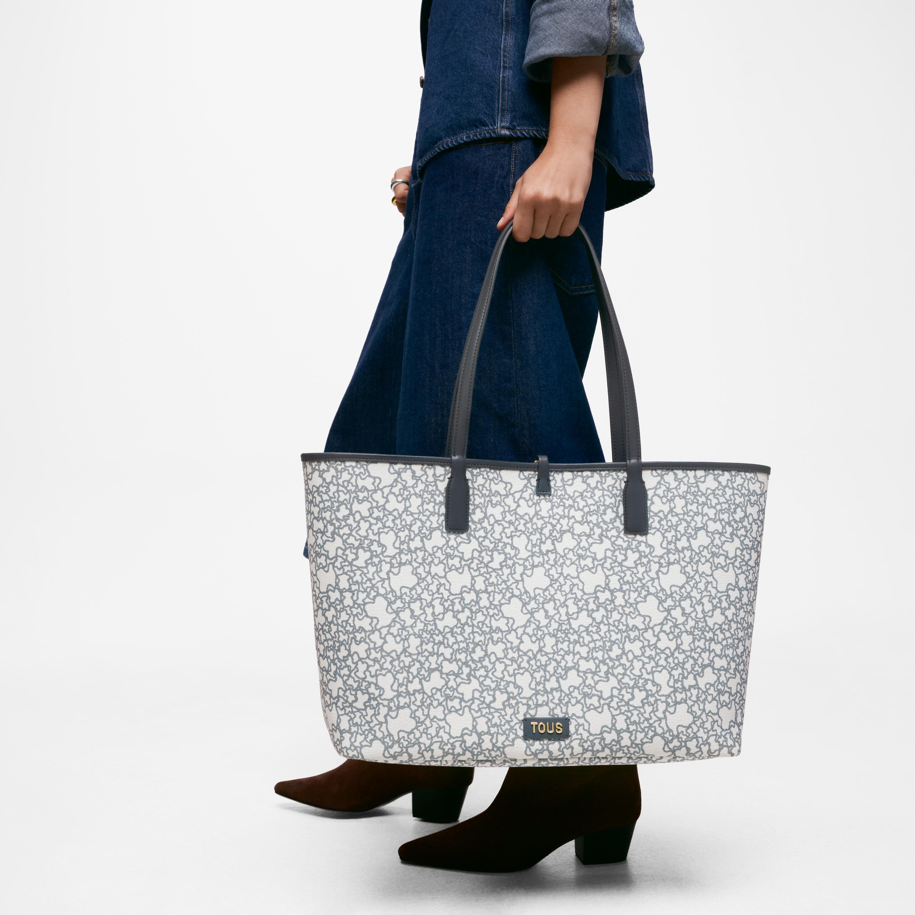 Large gray Tote bag TOUS Kaos Mini New
