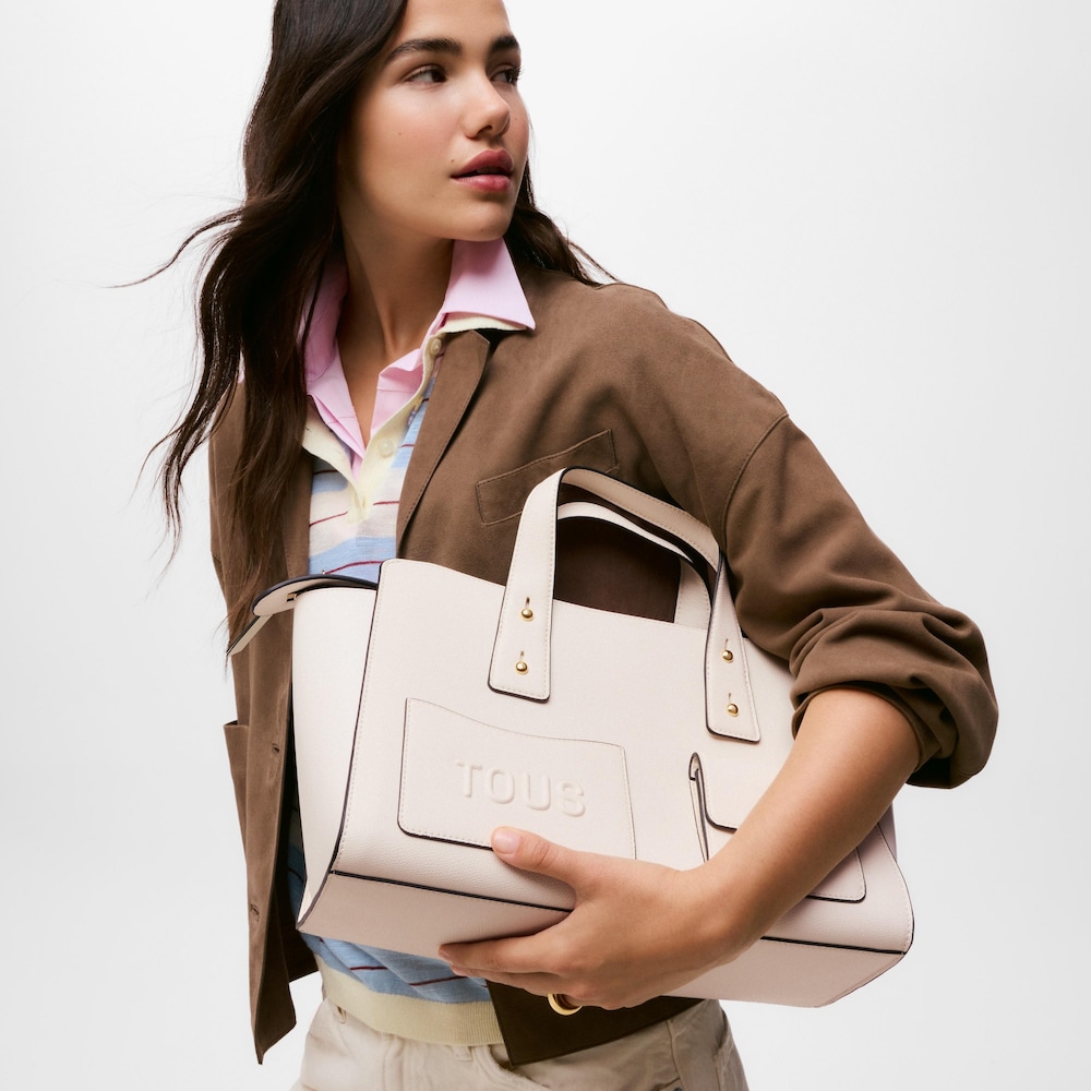 Medium beige Bowling bag TOUS Back to Basics