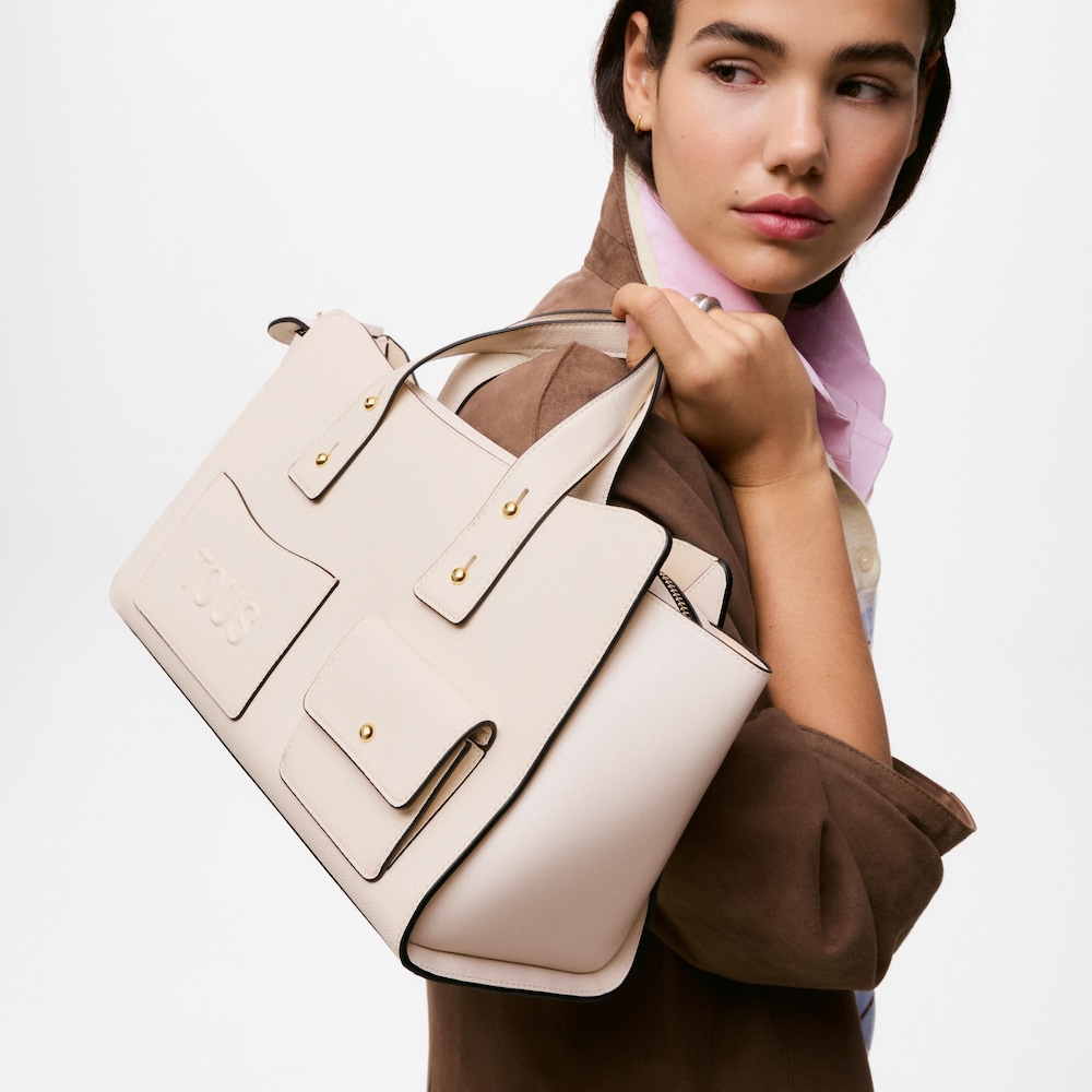 Medium beige Bowling bag TOUS Back to Basics