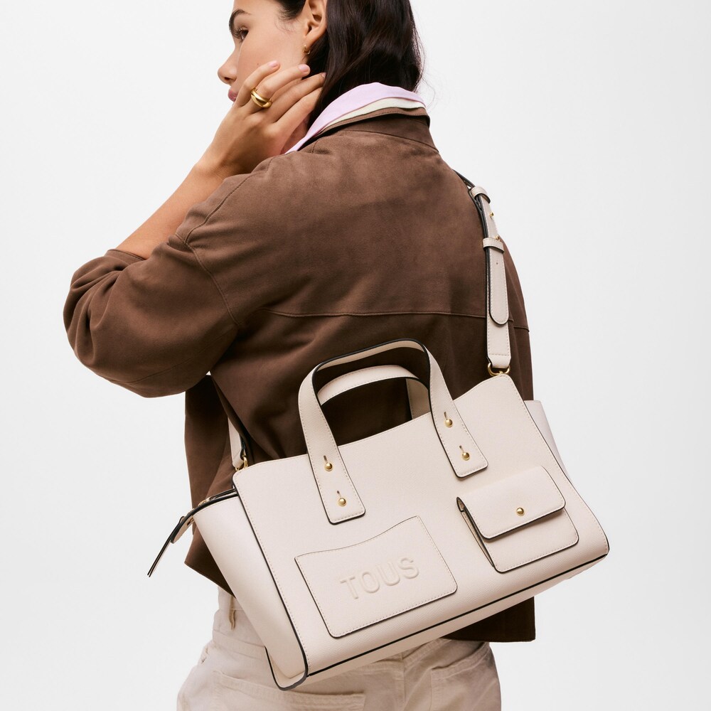 Medium beige Bowling bag TOUS Back to Basics