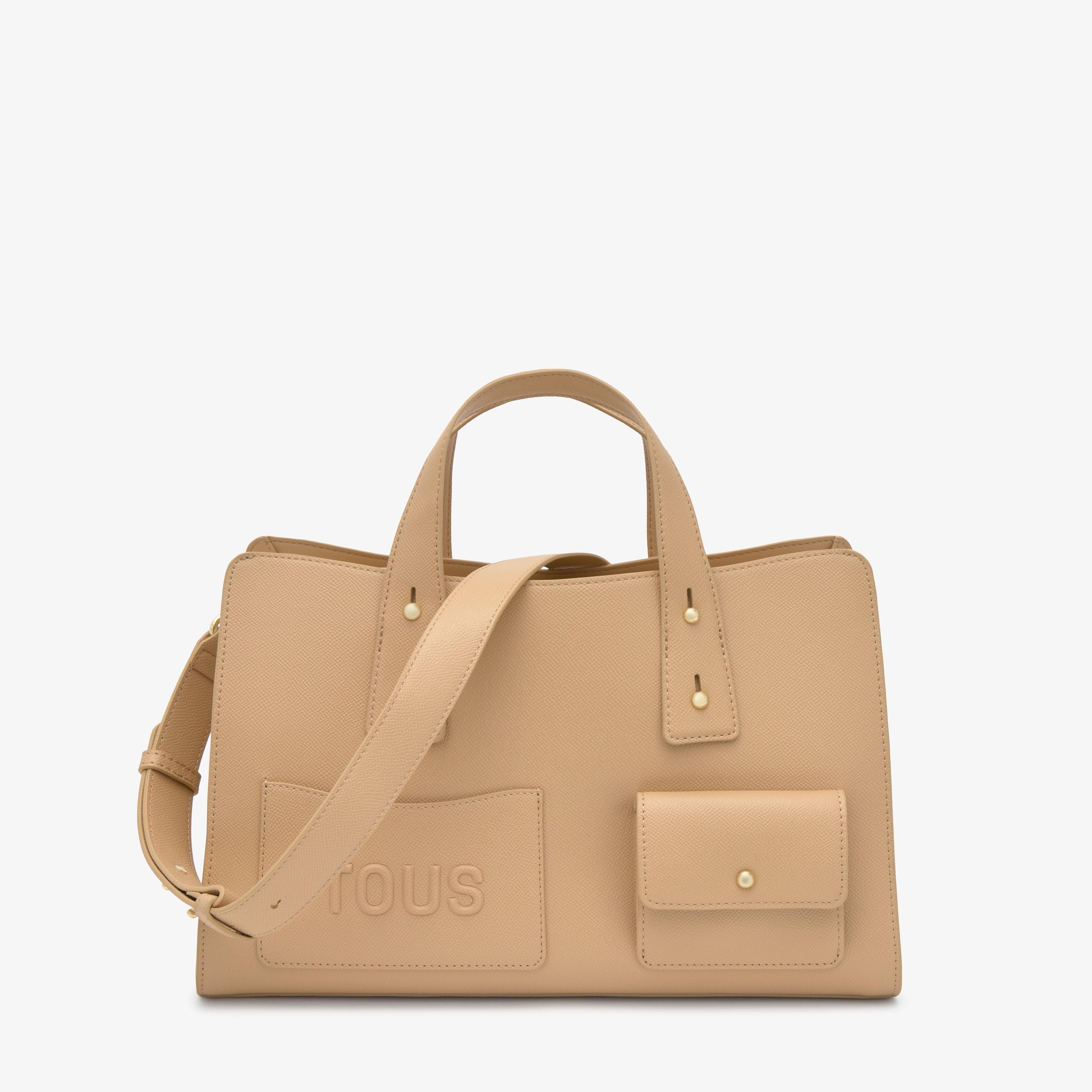 Medium sand-colored Bowling bag TOUS Back to Basics | TOUS