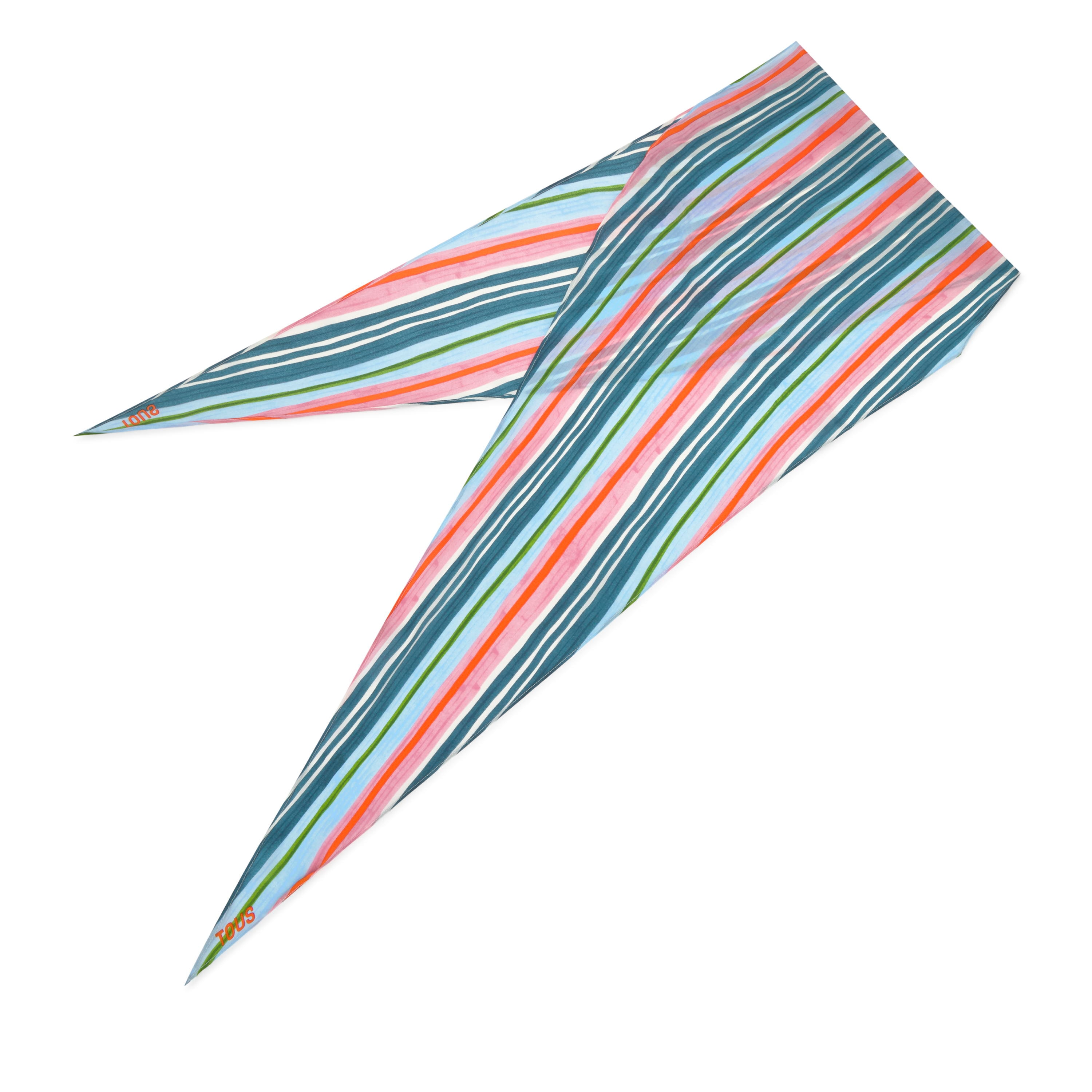 Turquoise silk Scarf TOUS Summer Holidays 