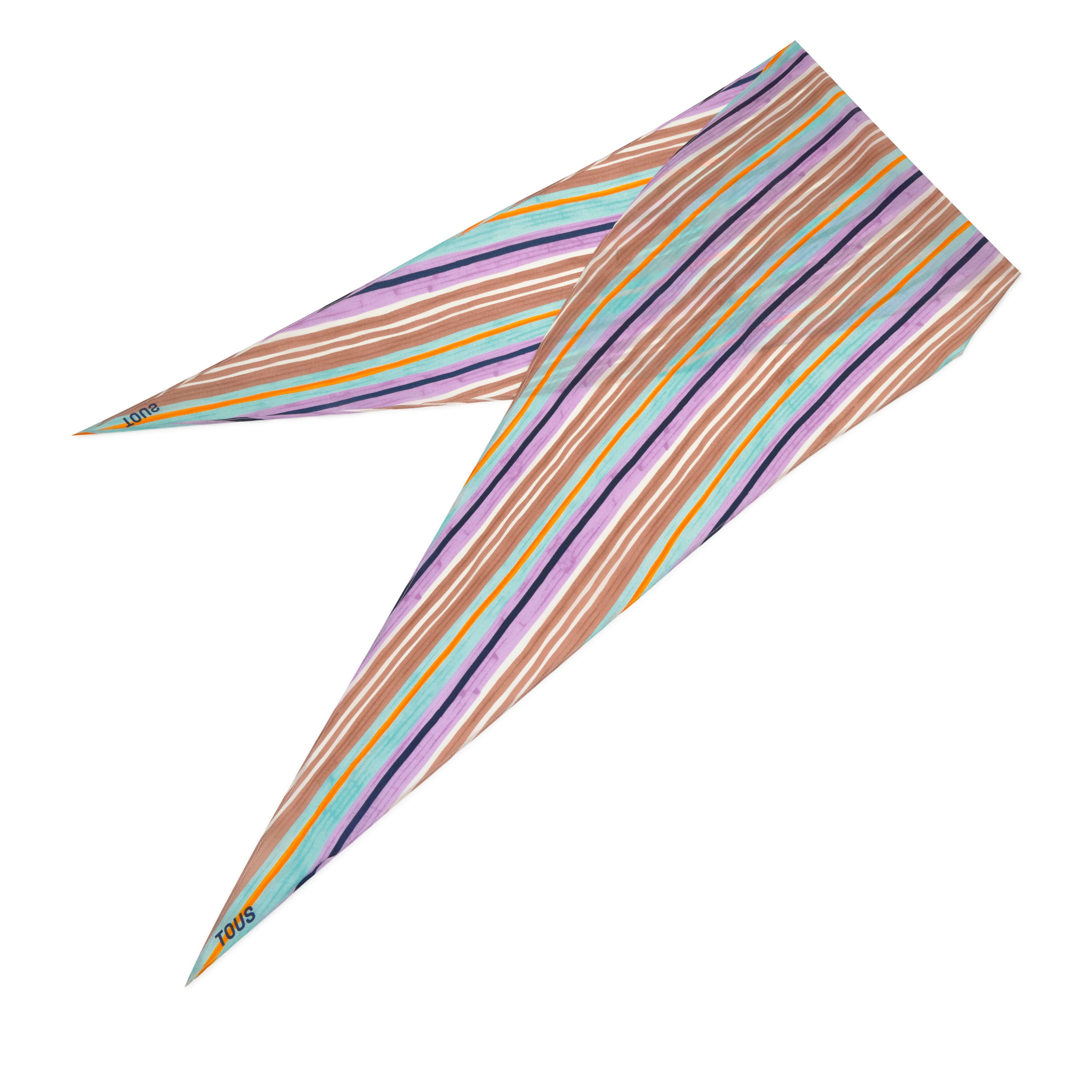 Hazelnut-colored silk Scarf TOUS Summer Holidays 